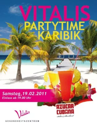 Bild: VITALIS Gesundheitszentrum München präsentiert die VITALIS Partytime Karibik am 19. Februar