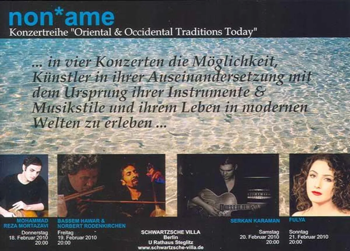 NON*AME | Oriental & Occidental Traditions Today