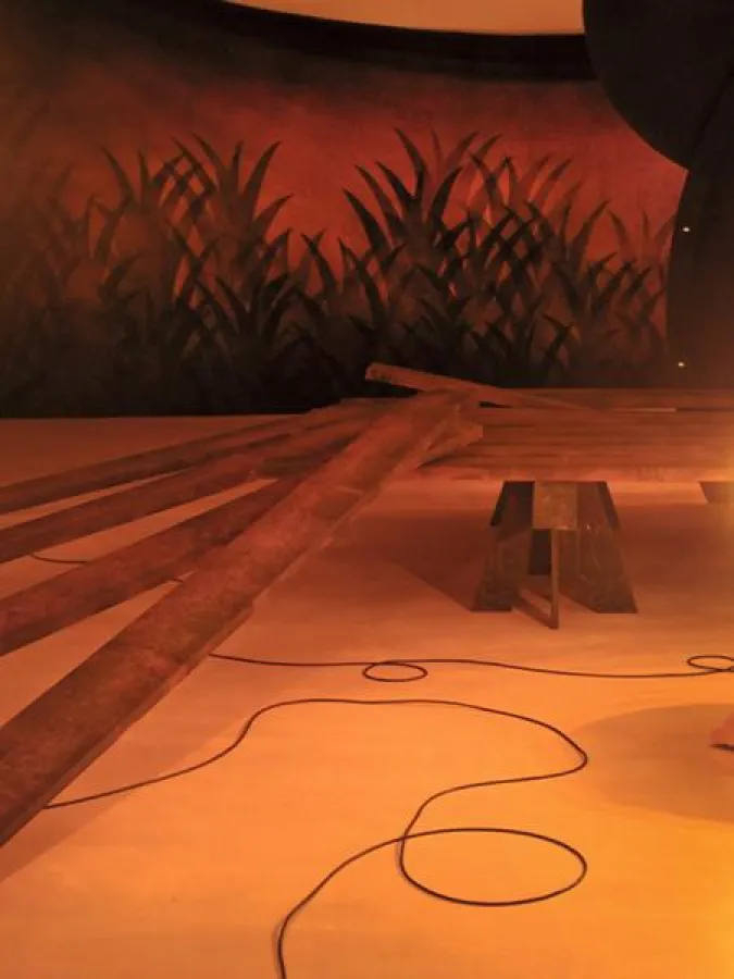 Thomas Moecker . Installationsansicht 'Revue', Magazin 4, Bregenzer Kunstverein, 2011