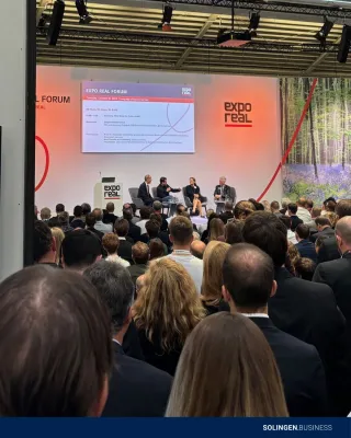 Solingen.Business Solingen präsentiert Standortpotenziale auf der EXPO REAL 2026 Bild: Solingen.Business Solingen präsentiert Standortpotenziale auf der EXPO REAL 2026