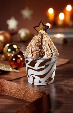 Bild: Weihnachtlicher Eisgenuss