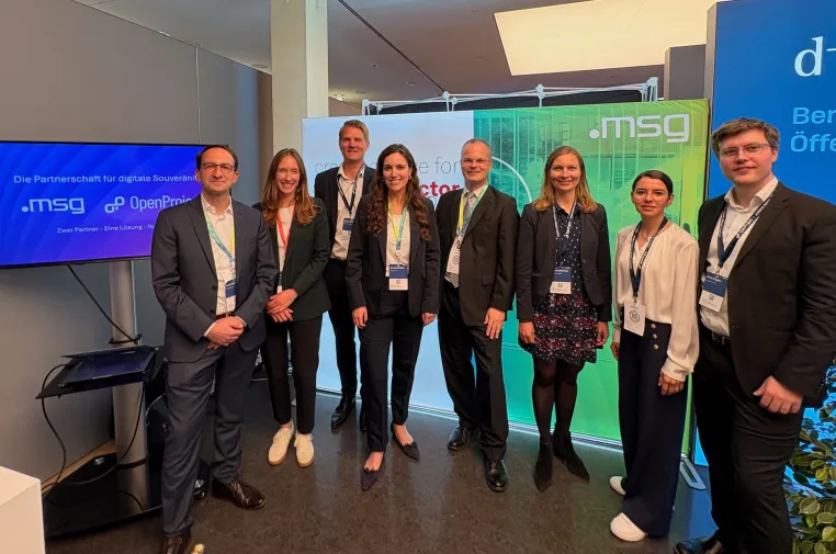 OpenProject und msg besiegeln strategische Partnerschaft für digitale Souveränität Bild: OpenProject und msg besiegeln strategische Partnerschaft für digitale Souveränität