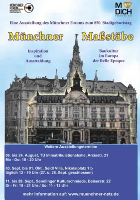 Bild: Ausstellung Münchner Maßstäbe zweigeteilt...