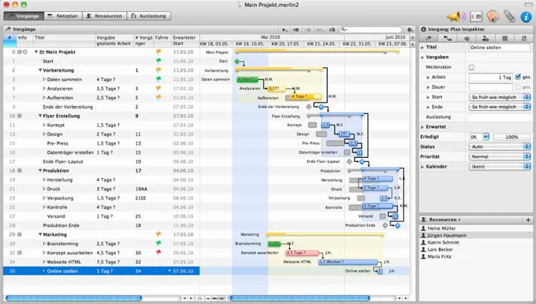 Merlin 2.9.10 ist sicher und bereit für die neusten Entwicklungen im Projektmanagement am Mac Bild: Merlin 2.9.10 ist sicher und bereit für die neusten Entwicklungen im Projektmanagement am Mac