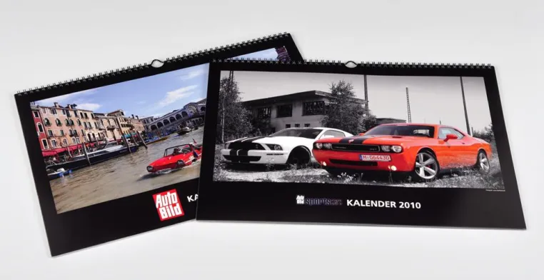 Bild: posterXXL und AUTO BILD veröffentlichen exklusive Kalender für 2010