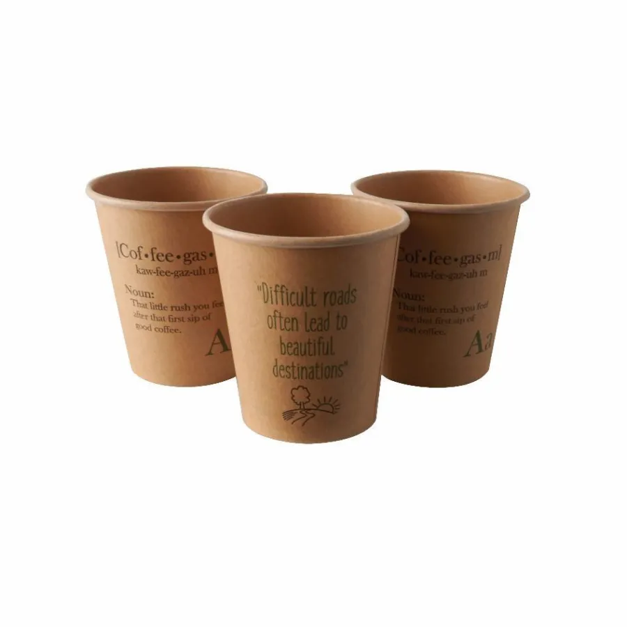 Die neuen Becher „100 % Fair - Silly Times“ von Papstar mit einer biologisch abbaubaren Beschichtung