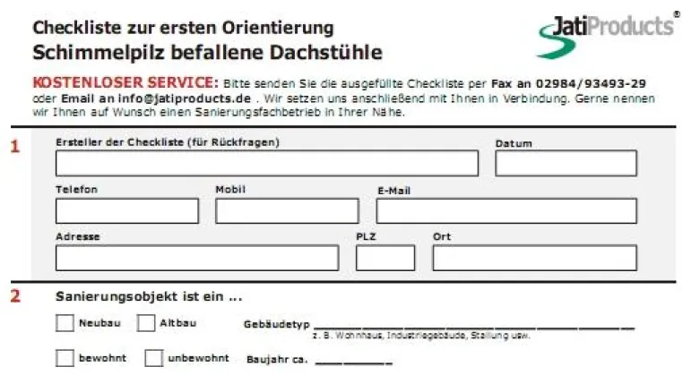 Bild: Verschimmelte Dachstühle
