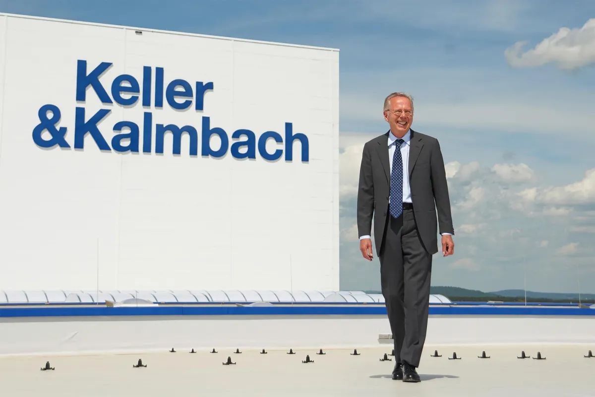 Dr. Florian Seidl, CEO von Keller & Kalmbach, freut sich über die Auszeichnung zum TOP-Innovator.