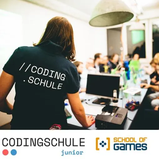 Kooperation der School of Games und der Codingschule junior Bild: Kooperation der School of Games und der Codingschule junior