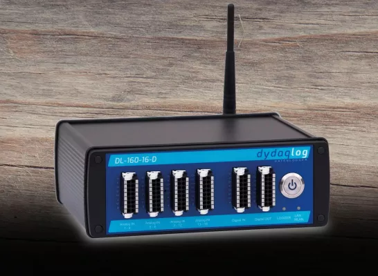 Bild: IIoT-Datenlogger mit WLAN und Ethernet/LAN - Der dydaqlog DL-160-16-D von dydaqtec