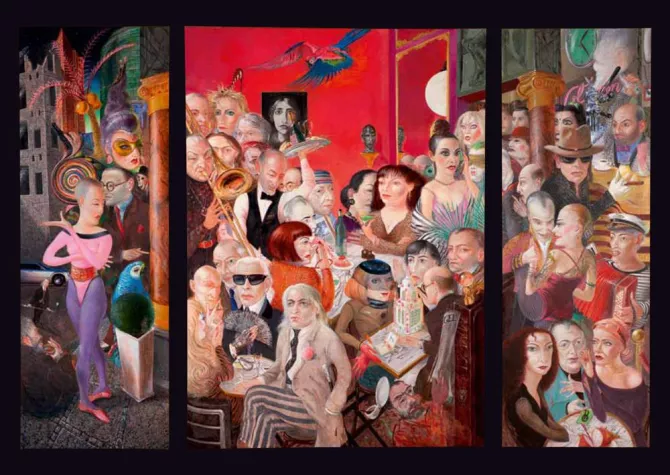 Bild: Clemens Gröszer’s „Grand Café (Café Einstein)“ in Galerie Pankow / Berlin