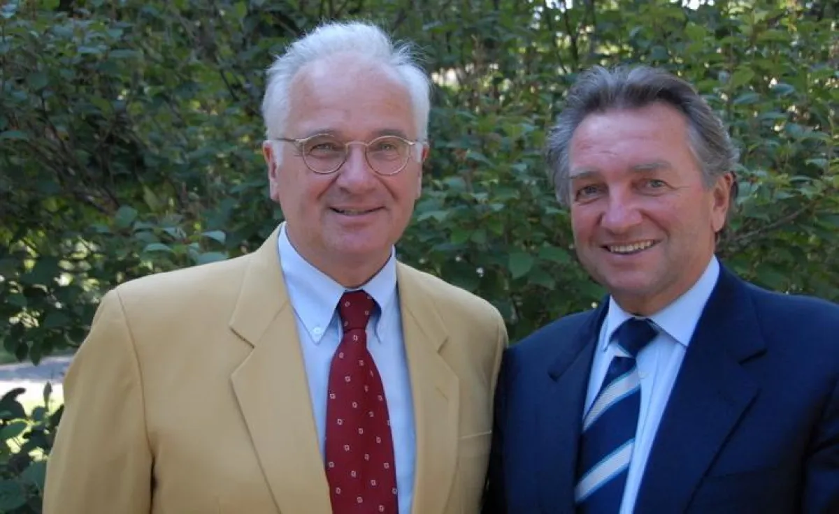Die Kongress-Präsidenten: Professor Lothar Hertle (links) und Professor Walter Stackl.