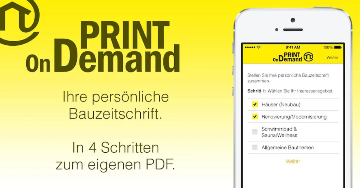Print on Demand jetzt auch für das iPhone