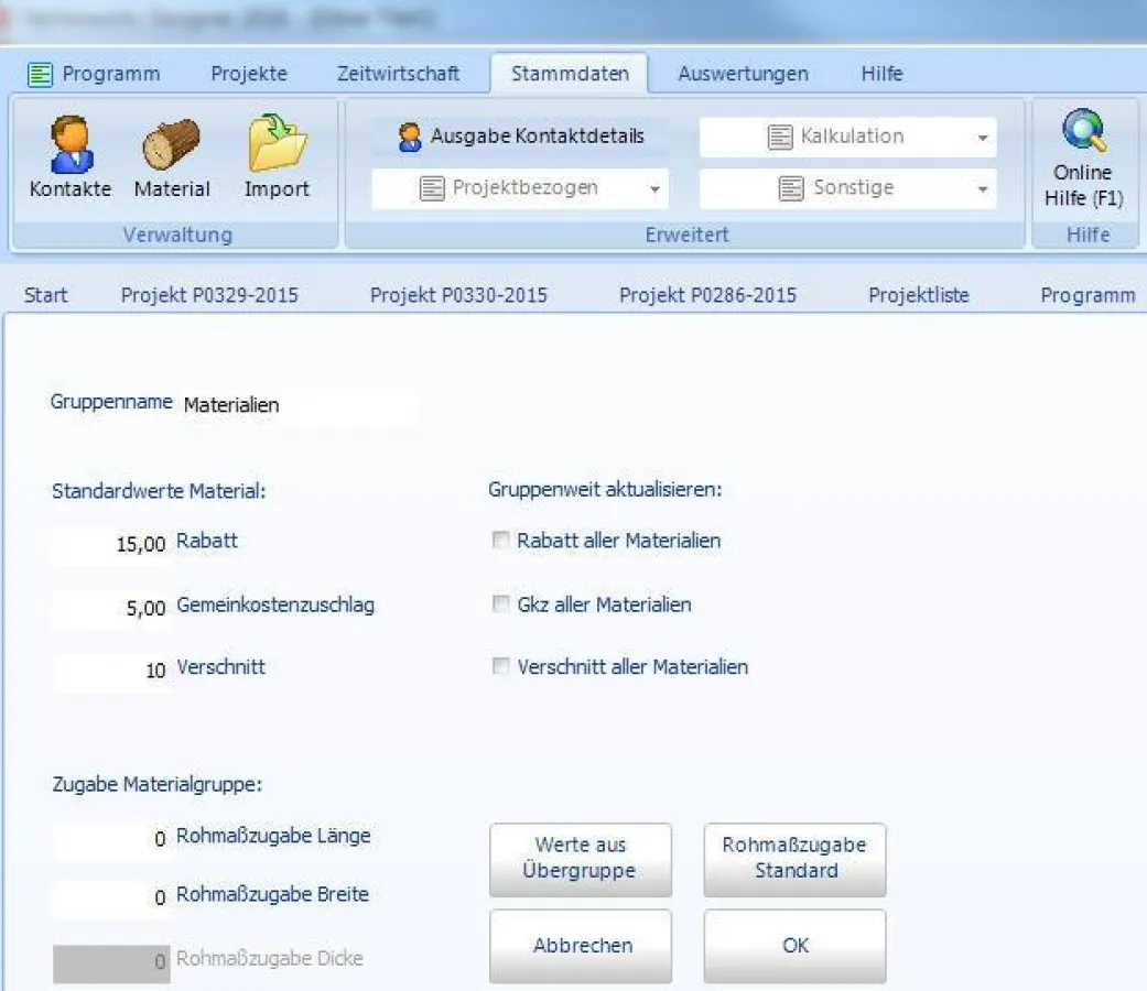 Artikelpreise pflegen in ElementsAV