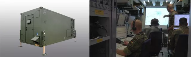 Bild: AIRBUS Defence and Space, Friedrichshafen vertraut auf hochwertige Technikcontainer von Heinkel Modulbau