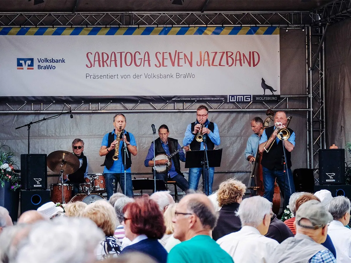 Saratoga Seven bei Jazz & more 2018 (© WMG Wolfsburg, Foto: Janina Snatzke)
