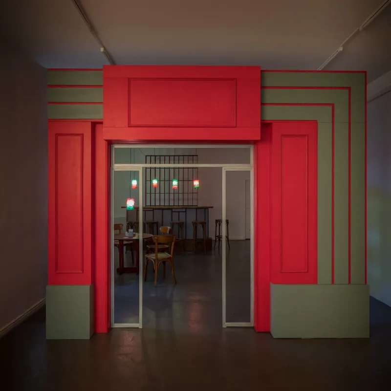 Installationsansicht Laura Mars Gallery (© Foto: Martin Eberle)