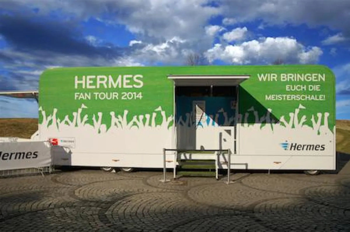 exhibition light 3500 unterwegs für die Hermes Fantour