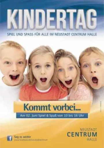 WIR FEIERN KINDERTAG IM NEUSTADT CENTRUM HALLE Bild: WIR FEIERN KINDERTAG IM NEUSTADT CENTRUM HALLE