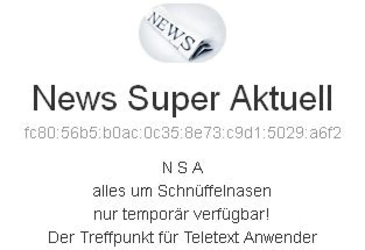 Teletext auf der Enigmabox