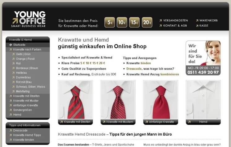 Bild: Modische Krawatten zu günstigen Preisen