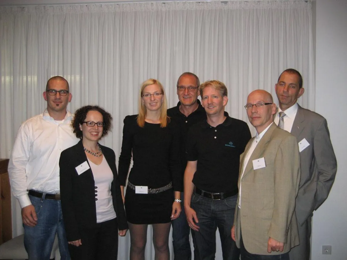 Die Referenten von links Bölling,Schwarz-Fuchs, Croener, Winter, Herbster, König, Müller