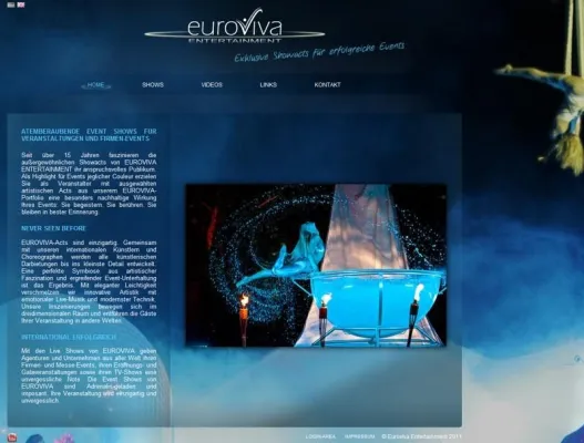 Bild: Neue Luft-Acts im Netz: EUROVIVA Entertainment präsentiert Event-Shows auf neuer Website