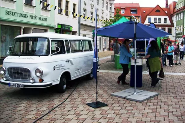 Bild: Infomobiltour zur beruflichen Reha macht in Borna die nächste Station