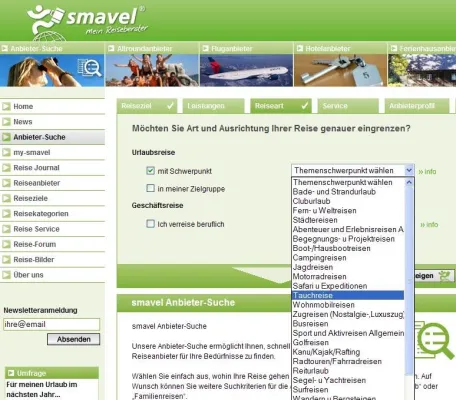 Bild: Trend zur individuell geplanten Reise – Internetportal hilft durch den Dschungel der Anbieter