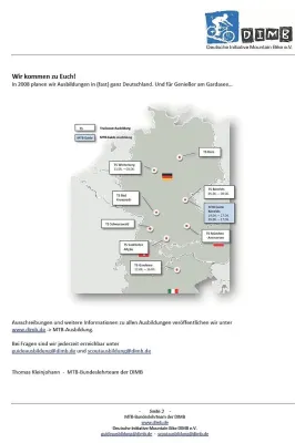 MTB-Ausbildungsoffensive der DIMB geht weiter Bild: MTB-Ausbildungsoffensive der DIMB geht weiter