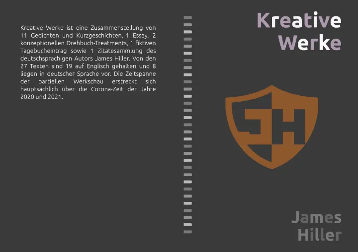Bild: Anthologie „Kreative Werke“ des Schriftstellers James Hiller