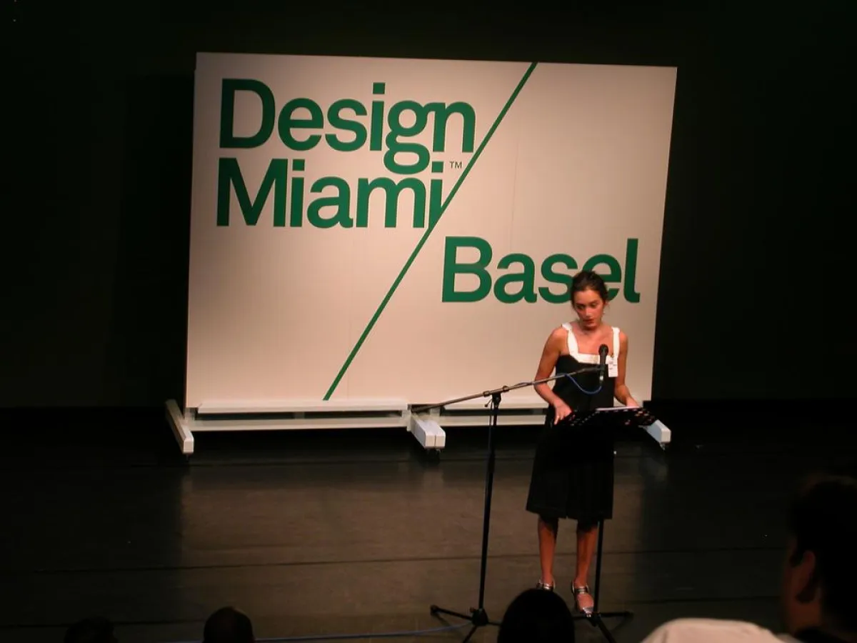 Pressekonferenz der Messe Design Miami/ Basel mit der Leiterin und Mitbegründerin der Messe, Ambra Medda.