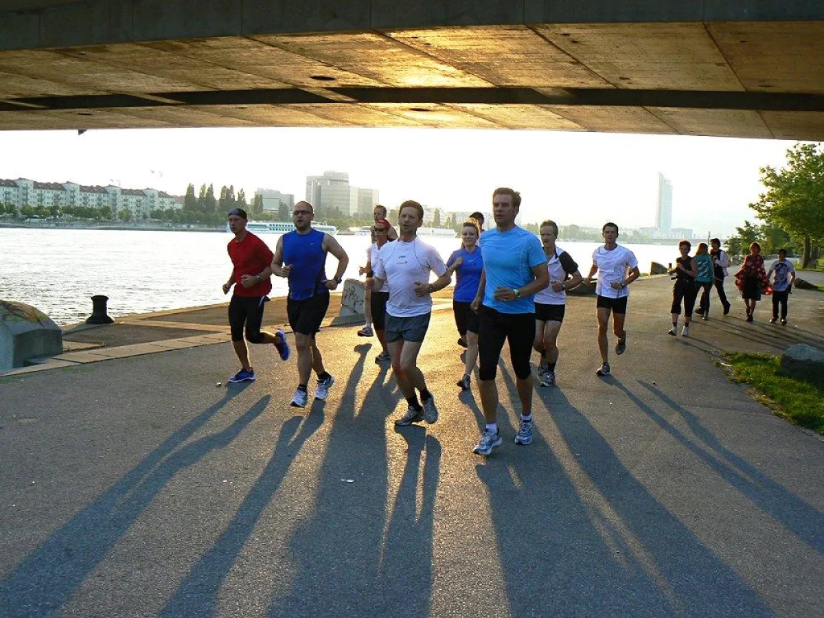 lauf in den Frühling