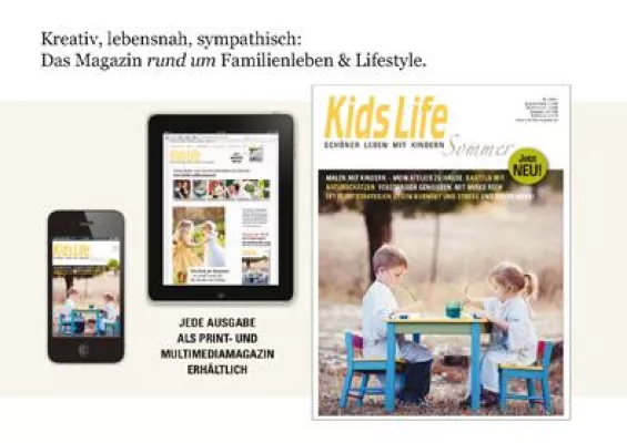 Bild: Elternmagazin Kidslife mit 300.000er Auflage im Kindergarten
