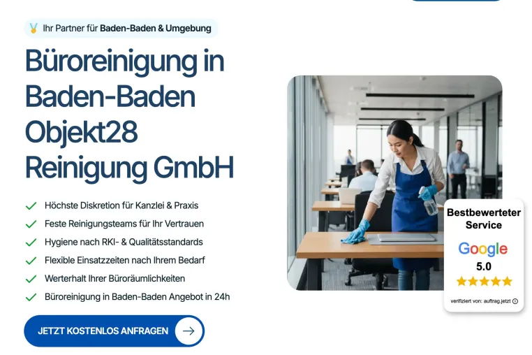 Bild: RKI-Hygienestandards für Privatkliniken: Spezialist für Büroreinigung in Baden-Baden