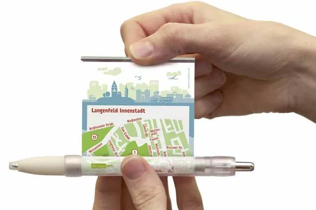 Premiere auf der PSI: Mr. Answer® City - Stadtführung per Kugelschreiber Bild: Premiere auf der PSI: Mr. Answer® City - Stadtführung per Kugelschreiber