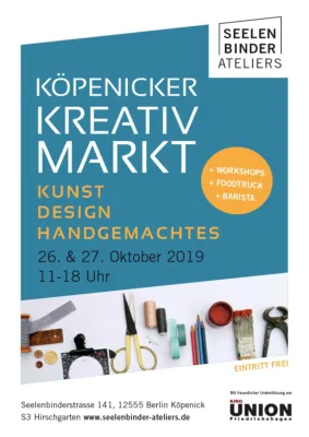 Kunst, Design & Handgemachtes beim 4. Köpenicker Kreativmarkt Bild: Kunst, Design & Handgemachtes beim 4. Köpenicker Kreativmarkt