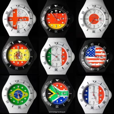 Bild: ToyWatch Flag Collection zur WM bei Bethge.