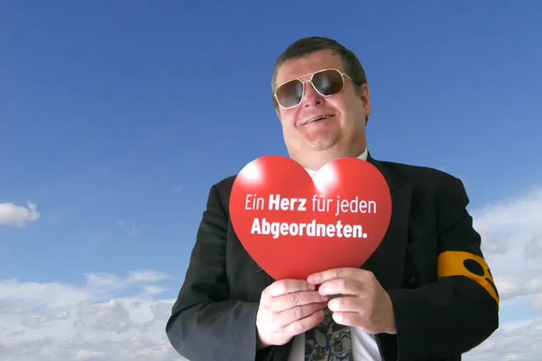 Bild: Herzspende für Blinde