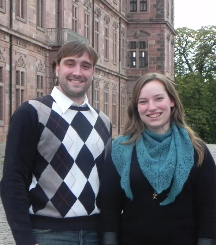 JuLi-Bezirksvorsitzende Laura Wamprecht und JuLi-Spitzenkandidat Joachim Klein