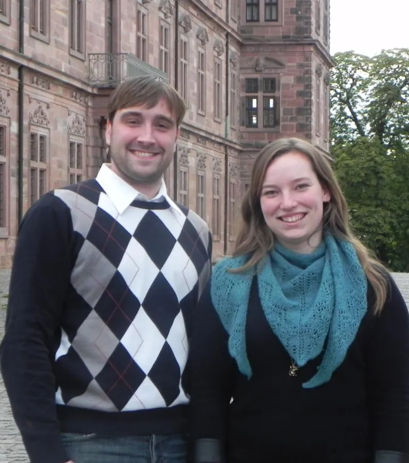 JuLi-Bezirksvorsitzende Laura Wamprecht und JuLi-Spitzenkandidat Joachim Klein