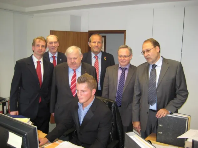 Guntram Schneider, Arbeitsminister NRW zu Gast bei Grüter • Hamich & Partner in Duisburg Bild: Guntram Schneider, Arbeitsminister NRW zu Gast bei Grüter • Hamich & Partner in Duisburg