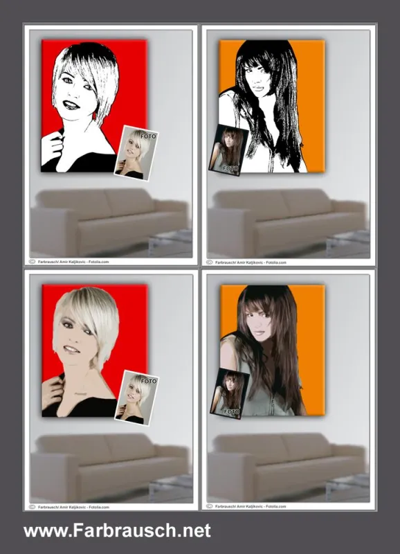 Farbrausch.net - Portraits im Retro- und Popart-Stil