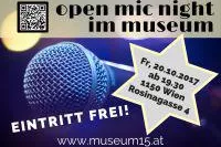 Bild: open mic night im museum