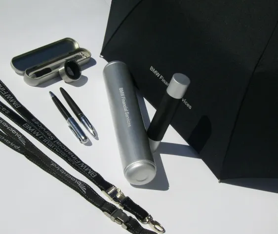 Bild: Auch die BMW Bank vertraut den Give-aways der Hahn media.