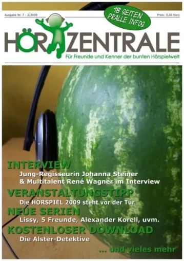 Bild: Ausgabe Nr. 7 des Hörspiel-Online-Magazins der HÖRZENTRALE erschienen
