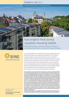 Gas engine heat pump heats residential complex in Munich Bild: Gas engine heat pump heats residential complex in Munich