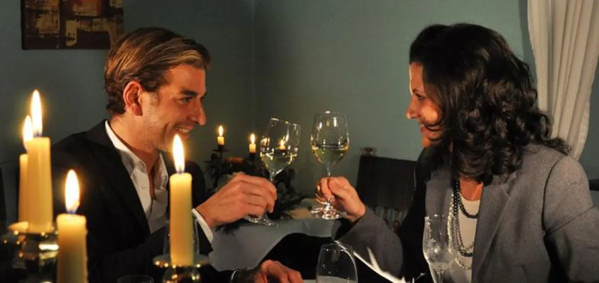 Romantisches Candle-Light Dinner