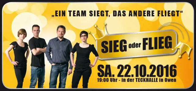 Bild: Neuauflage der beliebten Teamspielshow "Sieg oder Flieg"