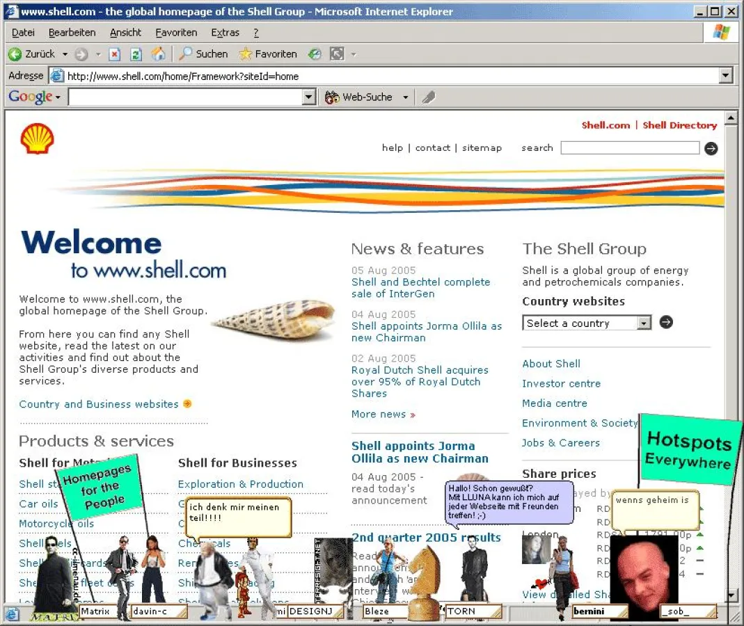 Web Mobs bei einer Online Kundgebung